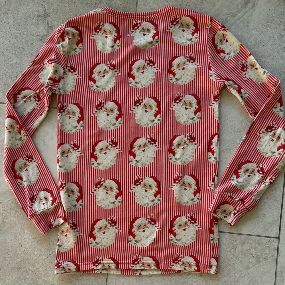 Velveteen Red Santa Kids Pajama Size 7